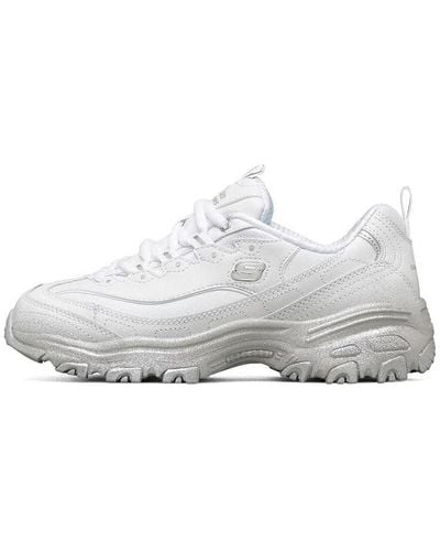 Skechers D'lites 1.0 Low-top Running Shoes - White