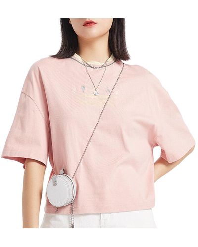 Li-ning Sports Fashion Series Loose Sleeve Tee - Pink