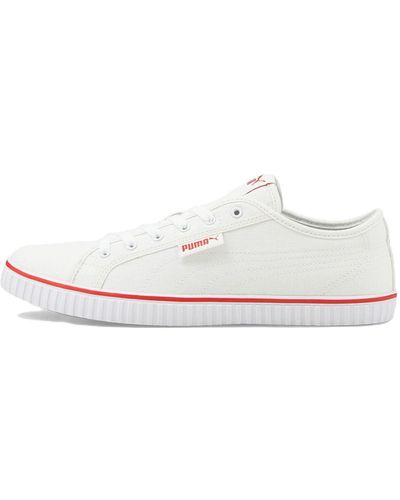 PUMA Ever Lopro Cv Casual Skateboarding Shoes Red - White