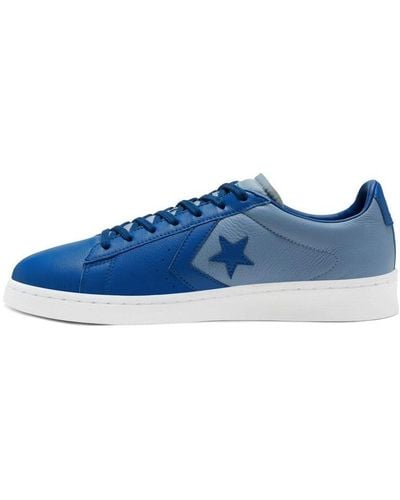 Converse pro best sale leather blue