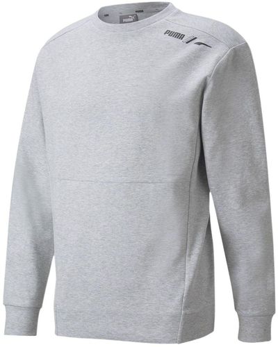 PUMA Full Sleeve Solid Sweater - Gray