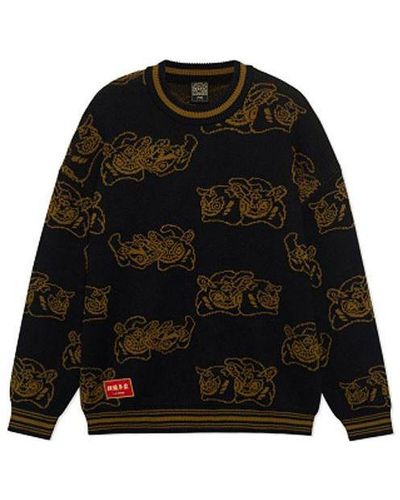 Li-ning Rijindoujin Graphic Crew Neck Sweater - Black