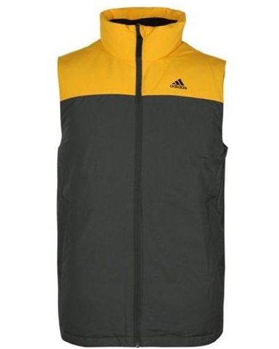 adidas Down Vest Cb Outdoor Protection Against Cold Stay Warm Stand Collar Brown - Multicolor
