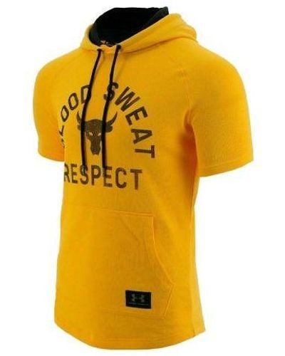 Under Armour Rock Sports Hooded Short Sleeve - Yellow