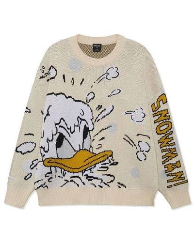 Li-ning X Disney Graphic Crew Neck Sweater - Gray