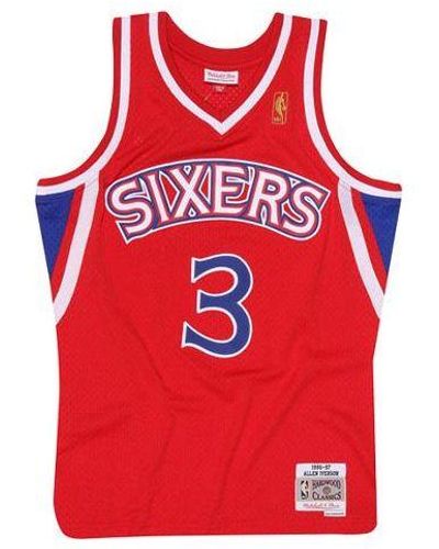 Mitchell & Ness Nba Authentic Allen Iverson Philadelphia 76ers 1996-97 Jersey - Red