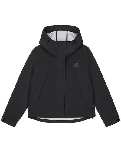 New Balance Short Hooded Jacket - Black