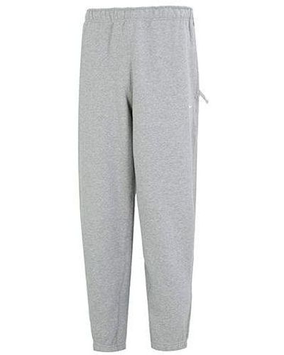 Nike Solo Swoosh Fleece Pants - Gray