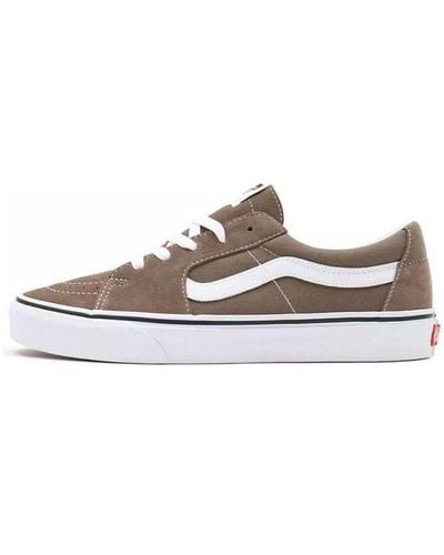 Vans Sk8-low Breathable Wear-resistant Non-slip Low Tops Casual Skateboarding Shoes - Brown