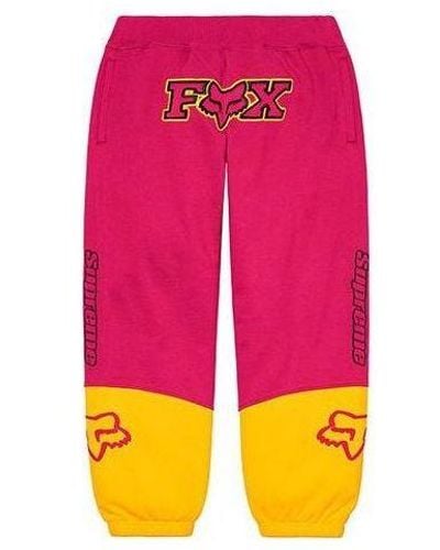 Supreme Fox Racing Sweatpants - Pink