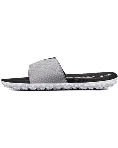 Under Armour Fat Tire Slippers - White