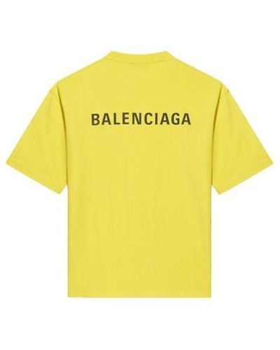 Balenciaga Medium Fit T-shirt - Yellow