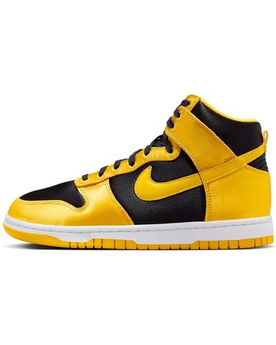Nike Dunk High Goldenrod Satin - Yellow