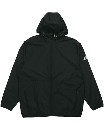 adidas Windbreaker Hooded Jacket - Black