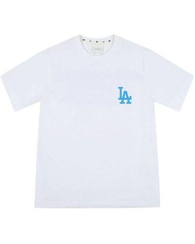 MLB La Dodgers Los Angeles Dodgers Basic Printing Short Sleeve - White