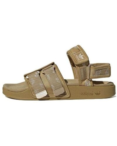 adidas Originals Adilette Sandal 4.0 Casual Sports Sandals - Brown