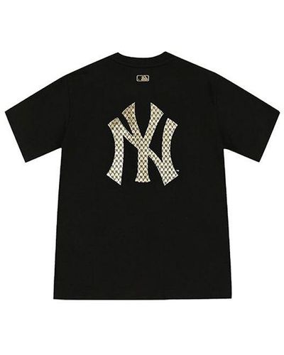 MLB New York Yankees Retro Pattern Short Sleeve - Black