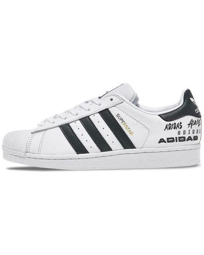 adidas Originals Superstar For Black - White