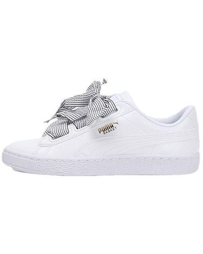 Puma basket heart best sale wns
