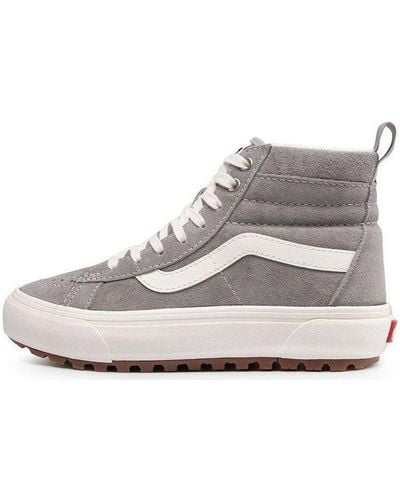 Vans Sk8-hi Mte-1 Casual Skateboarding Shoes Gray - Metallic