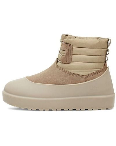 UGG Classic Mini Lace-up Weather Boot - Natural