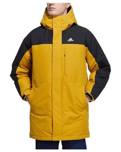 adidas Outdoor Stay Warm Down Jacket Couple Style Color - Yellow