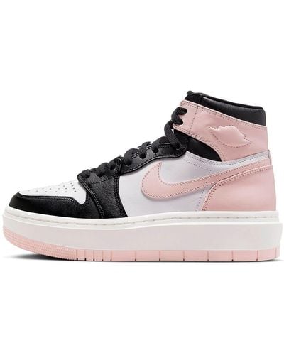 Nike Air Jordan 1 Elevate Swoosh-embellished Leather High-top Sneakers - Pink