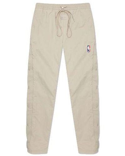 Nike X Fear Of God X Nba Crossover Side Solid Color Sports Pants - Natural