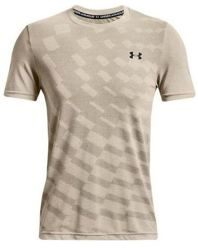 Under Armour Seamless Radial T-shirt - Natural