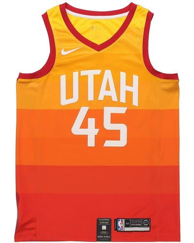 Nike Nba City Limited Sw Fan Edition 19-20 Season Utah Jazz 4 No. 5 Basketball Jersey - Orange