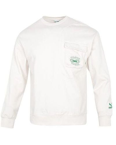 PUMA Das Cc Graphic Crew Sweater - White