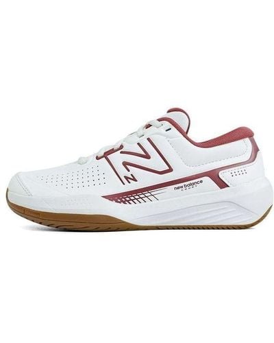 New Balance 696 V5 Hard Court Tennis Shoes - White