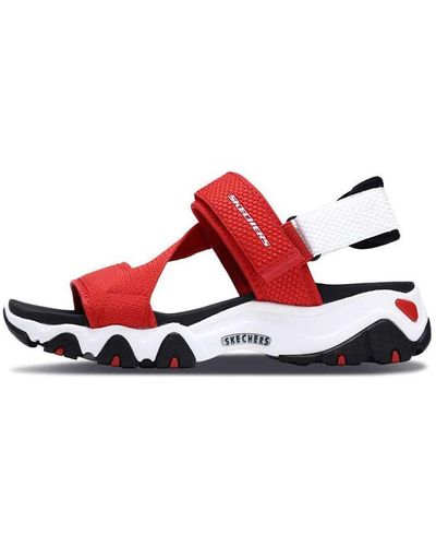 Skechers D'lites 2.0 Sandals - Red