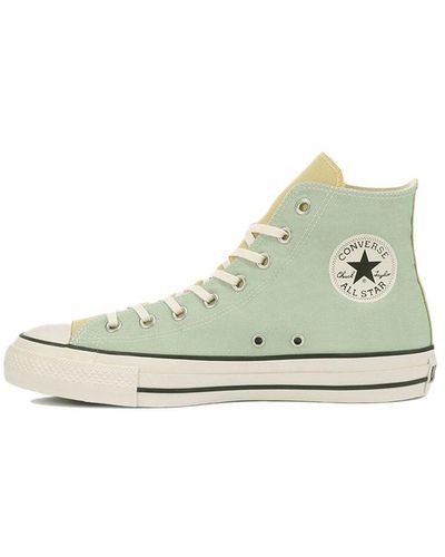 Converse Chuck Taylor All Star Hi High Top Casual Canvas Shoe Blue Japanese Version - White