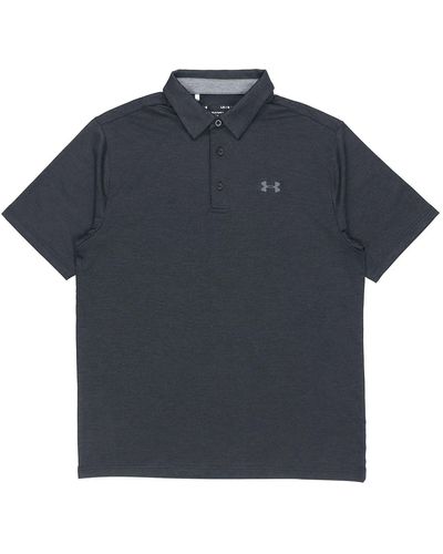 Under Armour Playoff Golf Sports Thin And Light Breathable Loose Short Sleeve Polo Shirt - Black