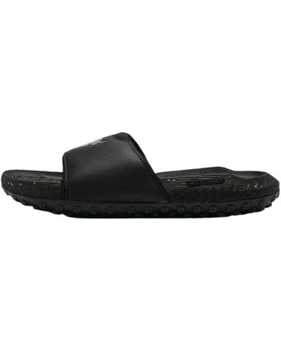 Under Armour Project Rock 3 Slides in Black