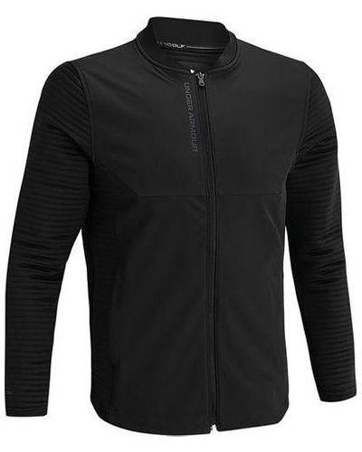 Under Armour Golf Sports Zipper Coat Male - Black
