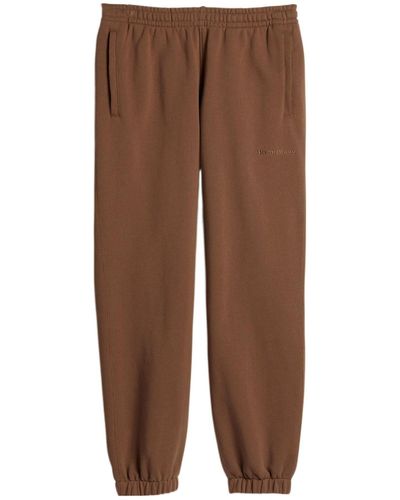 adidas Originals X Pharrell Williams Crossover Solid Color Bundle Feet Straight Sports Pants - Brown