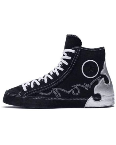 Converse Chuck Taylor All Star Sasha High Top Black Silver - Blue