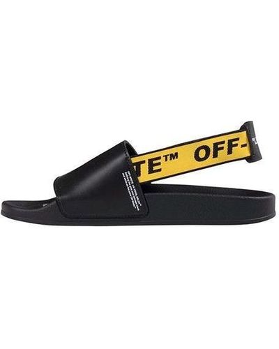 Off-White c/o Virgil Abloh Character Slippers Fashion Sandals Yellow - Black