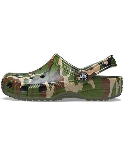 Crocs™ Beach Army Camouflage Sandals - Green
