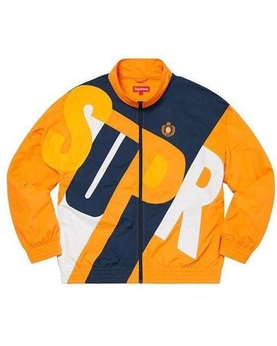 Supreme Big Letter Track Jacket - Orange