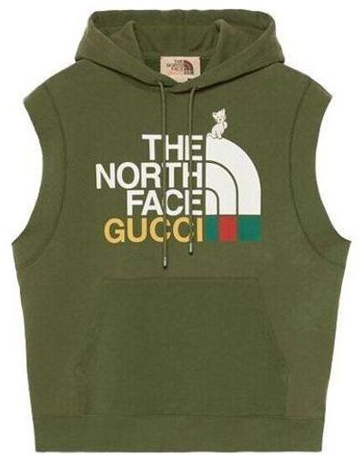 Gucci X The North Face Sleeveless Sweatshirt - Green