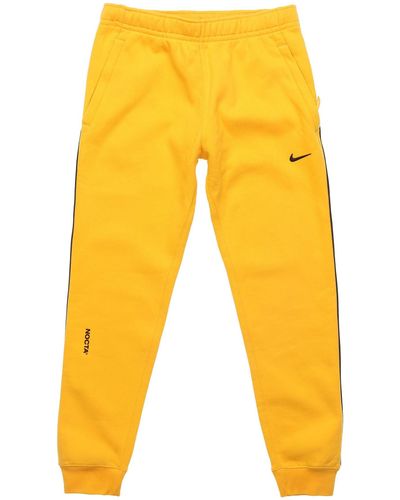 Nike X Drake Nocta Series Crossover Edging Bundle Feet Fleece Long Pants Asia Edition Large - Yellow