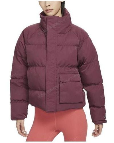 Nike Windproof Warm Cotton Jacket - Purple