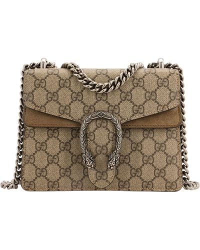Gucci Dionysus gg Supreme Mini Bag Beige - Natural