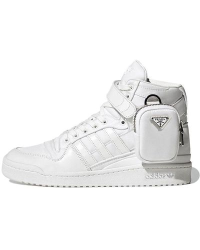 adidas Prada X Originals Forum High Re-nylon Sneakers - White