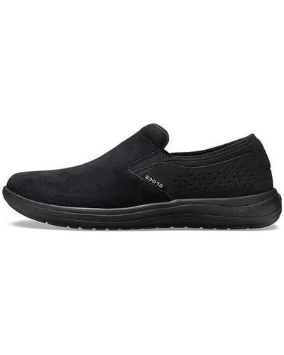 Crocs™ Reviva Suede Slip-on - Black