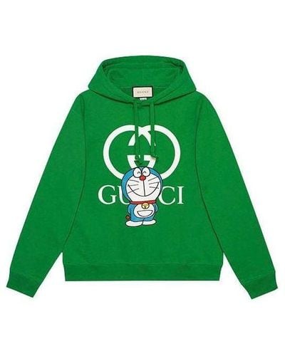 Gucci X Doraemon Cotton Hoodie - Green