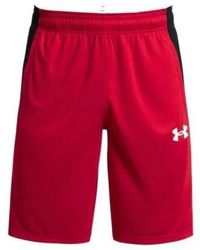 Under Armour Baseline 10 Inch Shorts - Red